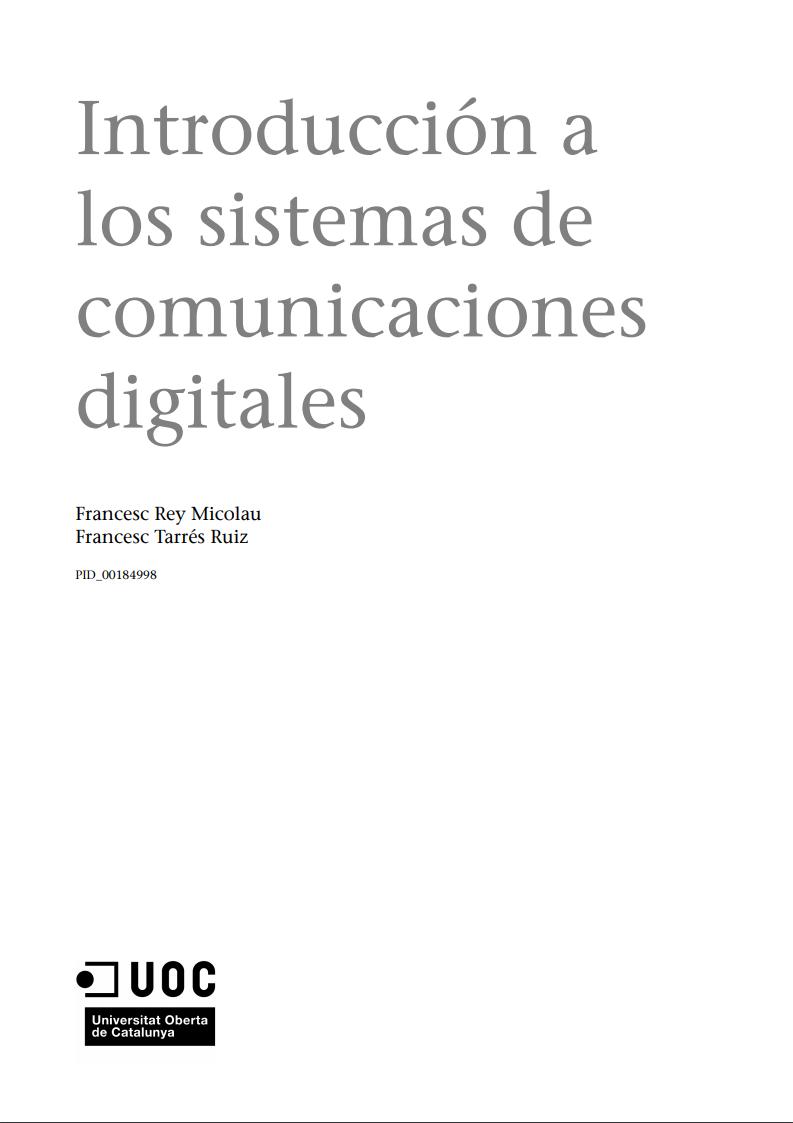 Imágen de pdf Introducción a los sistemas de comunicación digitales